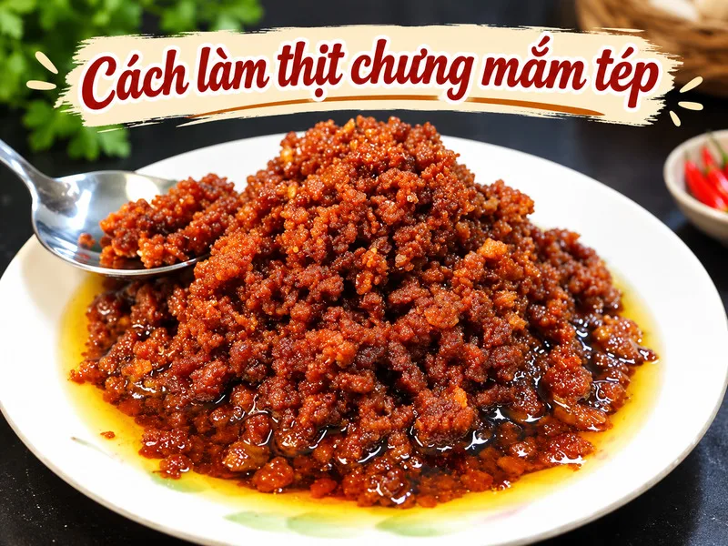 Hướng dẫn cách làm thịt chưng mắm tép thơm ngon chuẩn vị