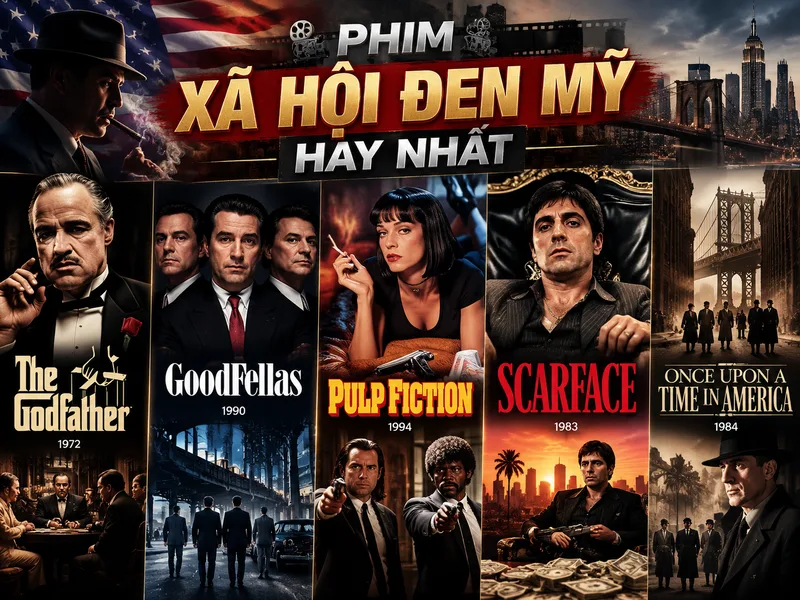 Phim xã hội đen Mỹ hay nhất: Top 5 tác phẩm kinh điển